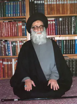 عکس باکیفیت از علامه طهرانی چند سال پیش از وفات
