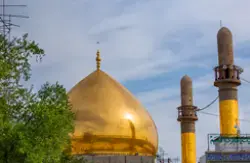 عکس زیبا از گنبد حرم عسکریین بعد از بازسازی