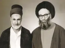 عکس باکیفیت از مرحوم حداد و علامه طهرانی کنار هم