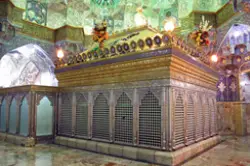 عکس از ضریح حضرت معصومه در قم بدون حضور زائران
