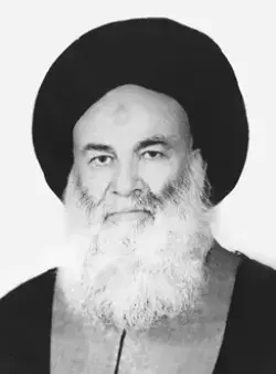 عکسی معروف از مرحوم علامه طهرانی در اواخر عمر