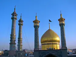 عکس گنبد و گلدسته های حرم حضرت معصومه